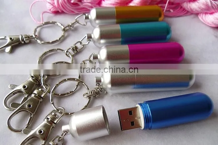 metal mini pill shape usb flash drive with custom logo