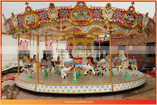 Joyful! luxury kids park rides merry go round rides for sale