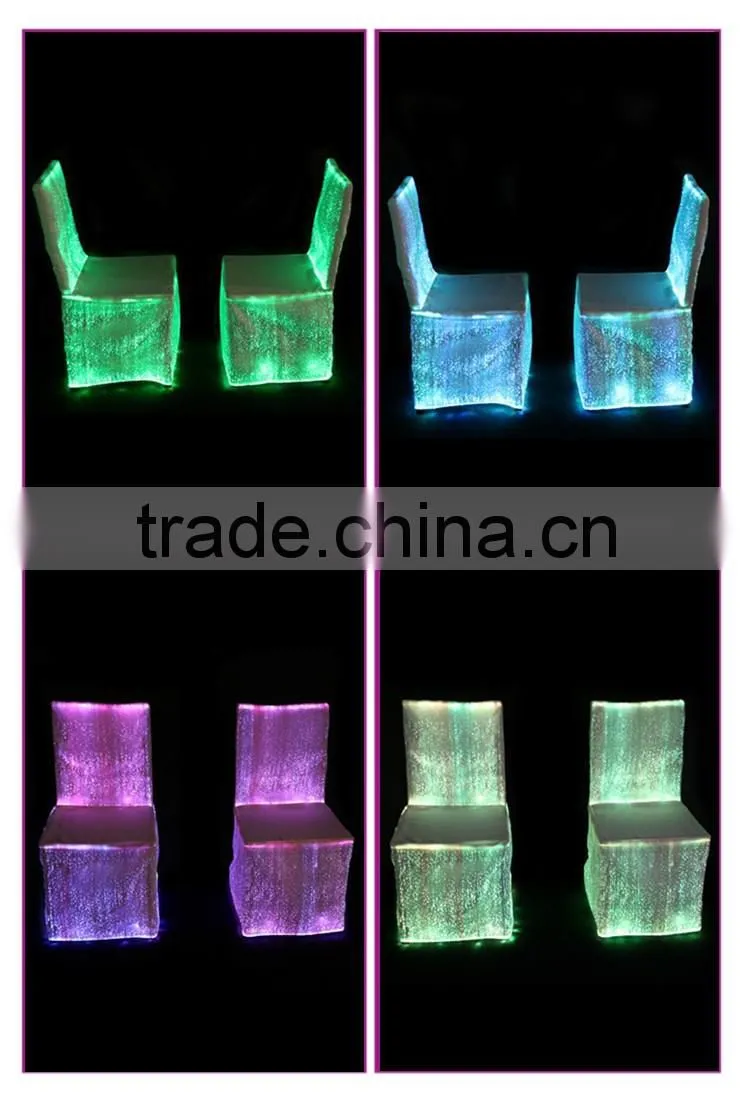 luminous chair cover wedding illuminated wedding chair covers