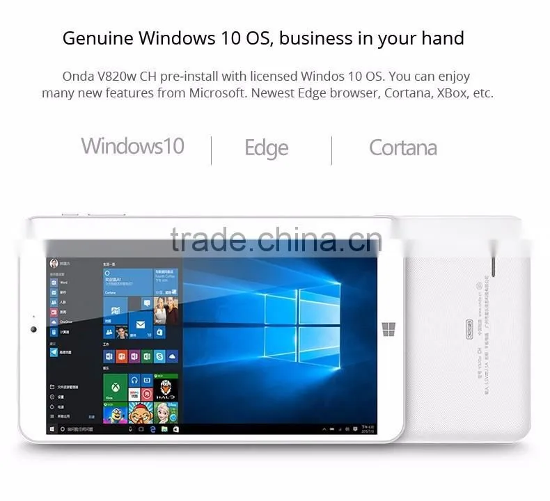 Original 8.0 inch IPS Onda V820w CH Windows 10 Android 5.1 IntelZ8300 Quad core 64bit 2GB/32GB Windows10 Tablet PC OTG 1280*800