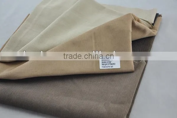 Cotton100% 14 wale corduroy fabric wholesale