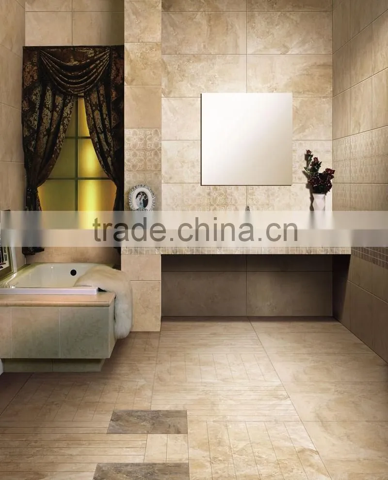 semi polished porcelain rustic tile, light brown glazed floor and wall ceramic tiles