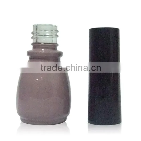 cute mini nail polish bottle in chocolate color