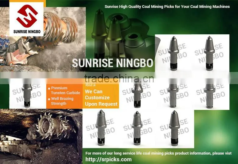 U84HDHF the High Quality Plasma cladding hardfacing tungsten carbide conical coal milling mining cutting tools