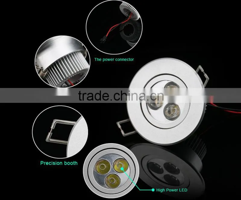 Integrated Aluminum Housing Ultra Slim Recessed Led Downlight