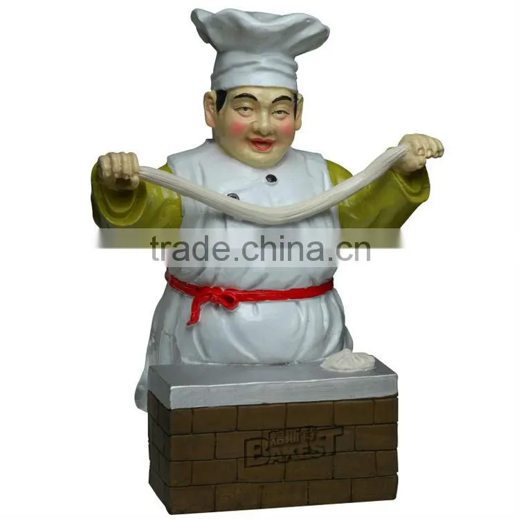 Good quality Bakest polyresin chef model for display/cook doll/chef model/polyresin toy#915A