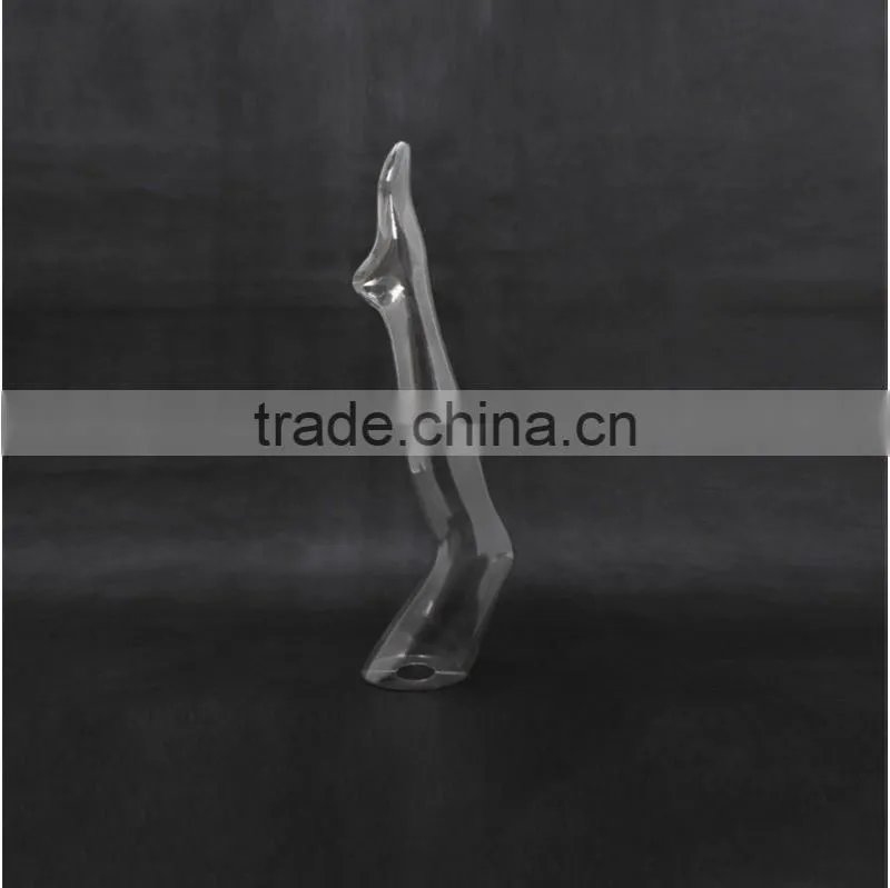 Hot Sale Boutique Top Level Fashion transparent PC Female middle Leg Mannequin