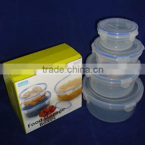 round airtight food container