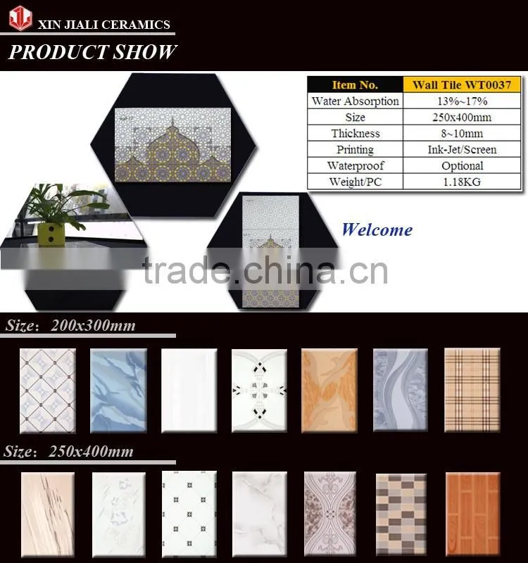 250x400mm WT0037 Wall Tile Importers