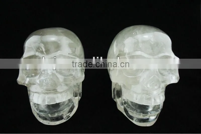 Hot-Sold Mouth-Opened Clear Quartz Skull On Sale