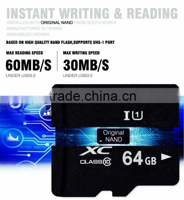Nano sd card Bulk Memory Card, Wholesle price for sd memory card 64GB
