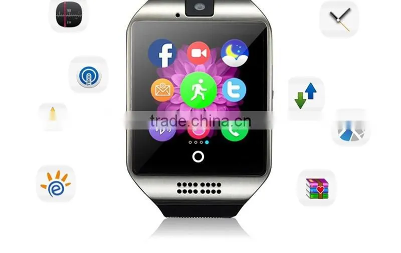with Touch Screen camera TF card Bluetooth smart watch apro for Android and IOS Phone 2016 Q18 SmartWatch