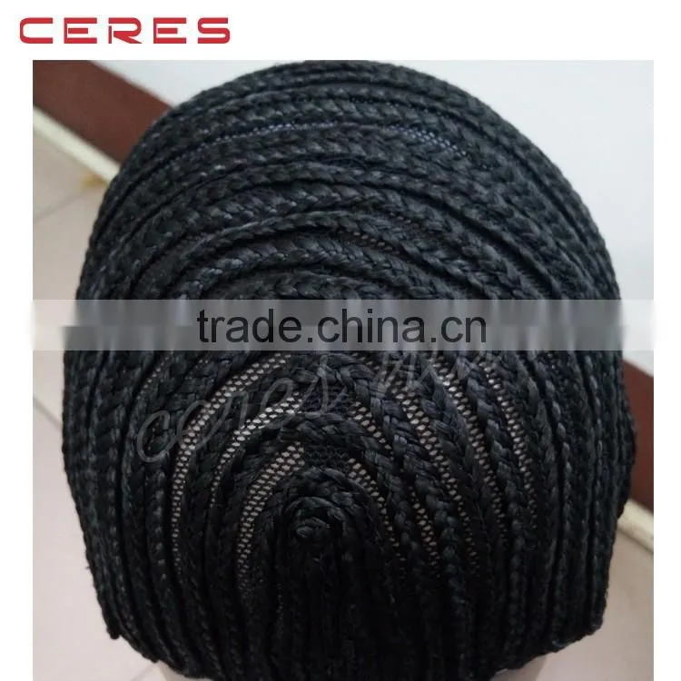 2016 new development wholesale braided cap for crochet braids hair, finished braided pattern on a cap
