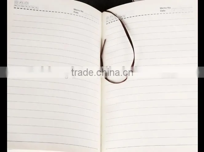 2016 pu pvc leather notebook agenda and pen gift set