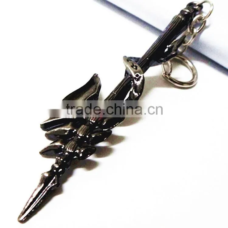 High Quality World Of Warcraft Keychain wholesale,Sword shaped metal keychain Souvenir