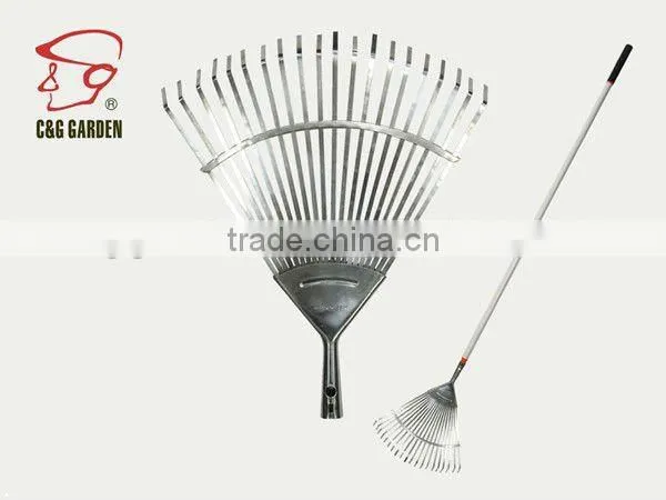 20 Tine Stainless Long Handle Leaf Rake RK20-106