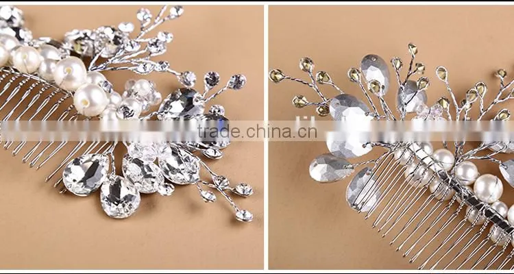 wholesaler crystal rhinestone manufacture of hair comb