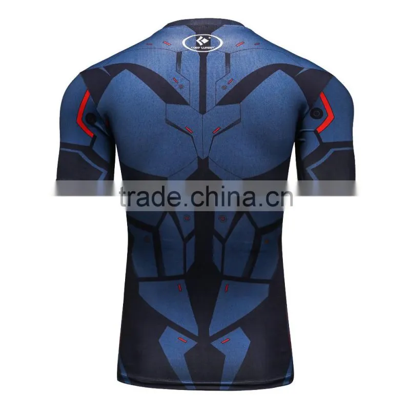 2016 Movie Superman v Bat-man/Wonder Man T-shirt Cool Novelty Tshirt Men Dawn of Justice Tee Sports T-Shirts
