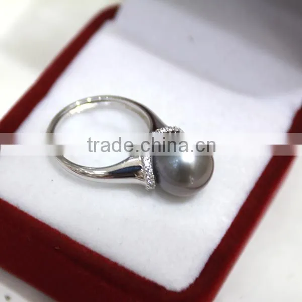 black pearl price real natural pearl ring real 925 silver ring