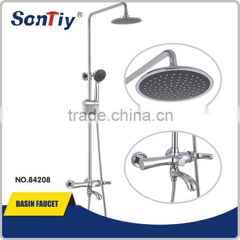 Wall Mounted Bath & Shower Miixer , Brass Rain Shower Set