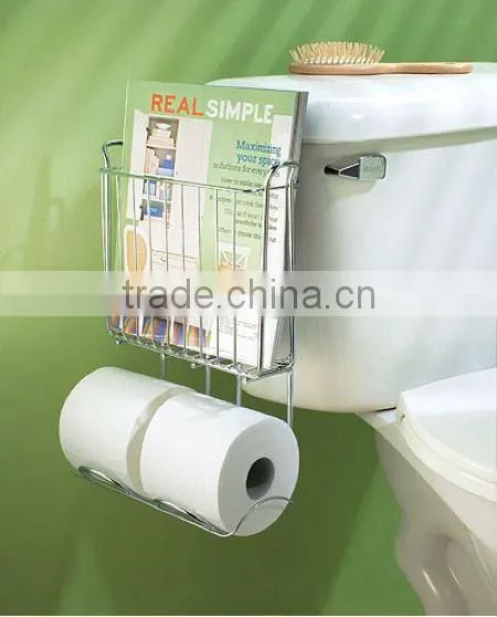 Classico Over The Tank Magazine and Toilet Tissue Holder