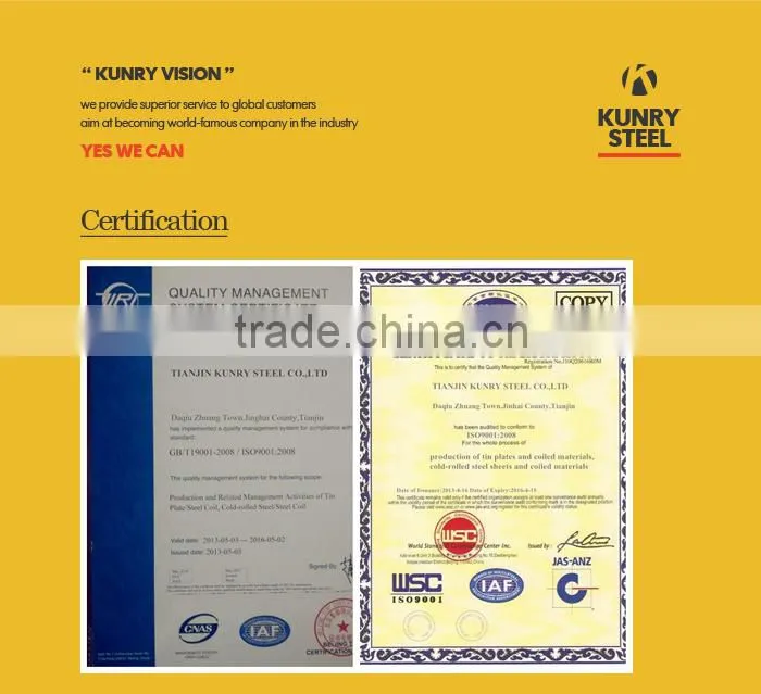 One printed tinplate sheet for two pails
