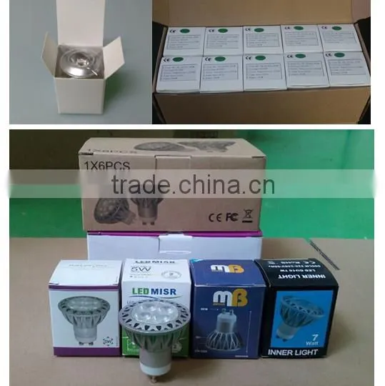 factory wholesale 5w gu10 cob led spot lights ra80 45degree ce rohs