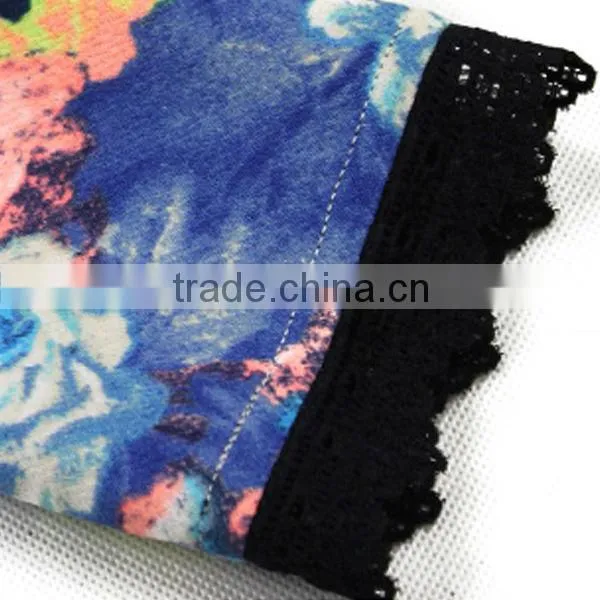 ladies casual dresses printed long sleeve fashion style
