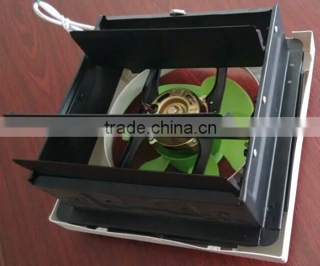 6 inch PP+Metal housing Iraq Square Wall Mounted exhaust fan