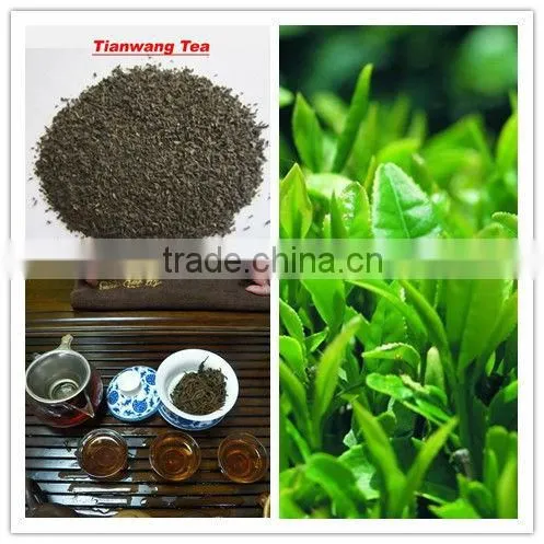 healthy drink dark tea dust