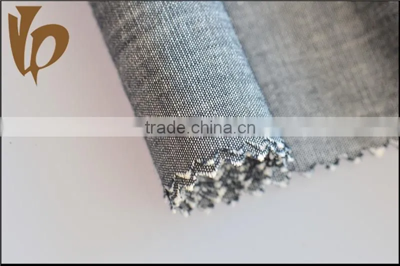 shaoxing supply ramie and cotton interwoven fabric yarn dyed fabric for dress shirt