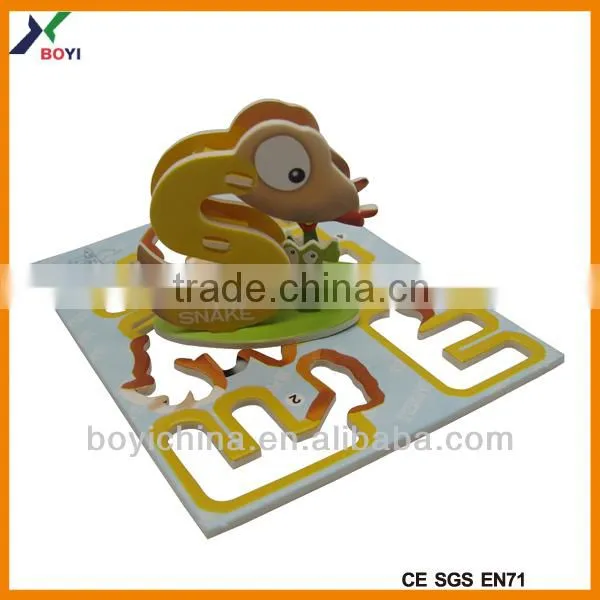 Hot selling picture 3d puzzles games animals alphabet puzzles