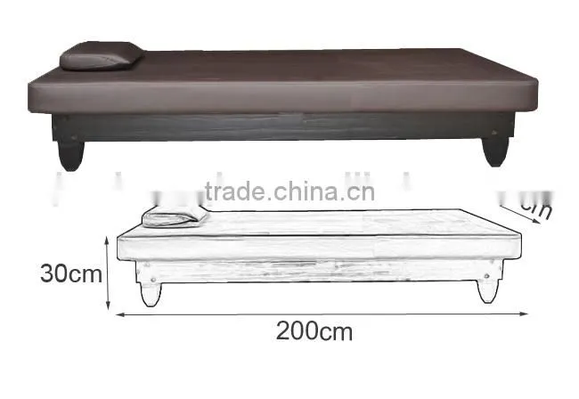 Thai massage table TM608, soild wood thai massage bed