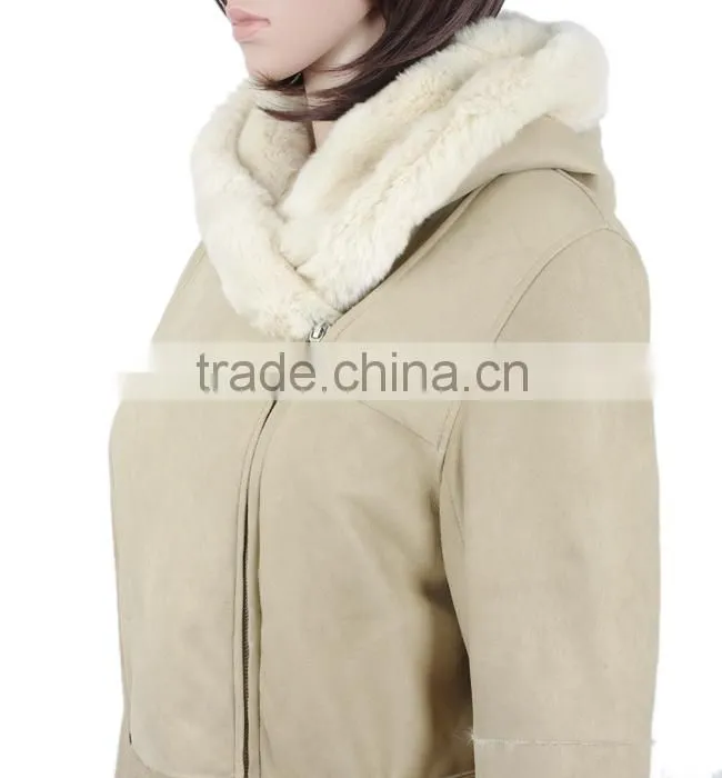 Women fashion double face rabbitskin leather coat rabbit fur wholesale fur coats KZ150101