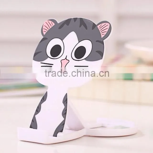 Cartoon mirror plastic cell phone display stand