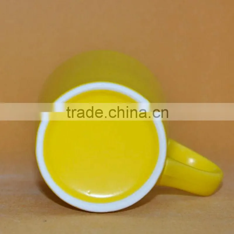 unique cheap white ceramic mug low price with handle