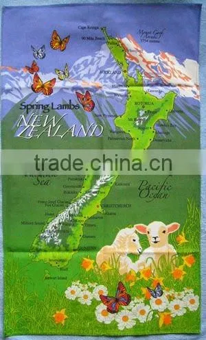 home textile cotton fabric printed kitchen towel/tea towel/napkin