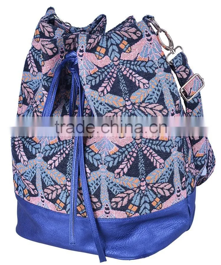 latest fashion large capacity canvas bucket bag
