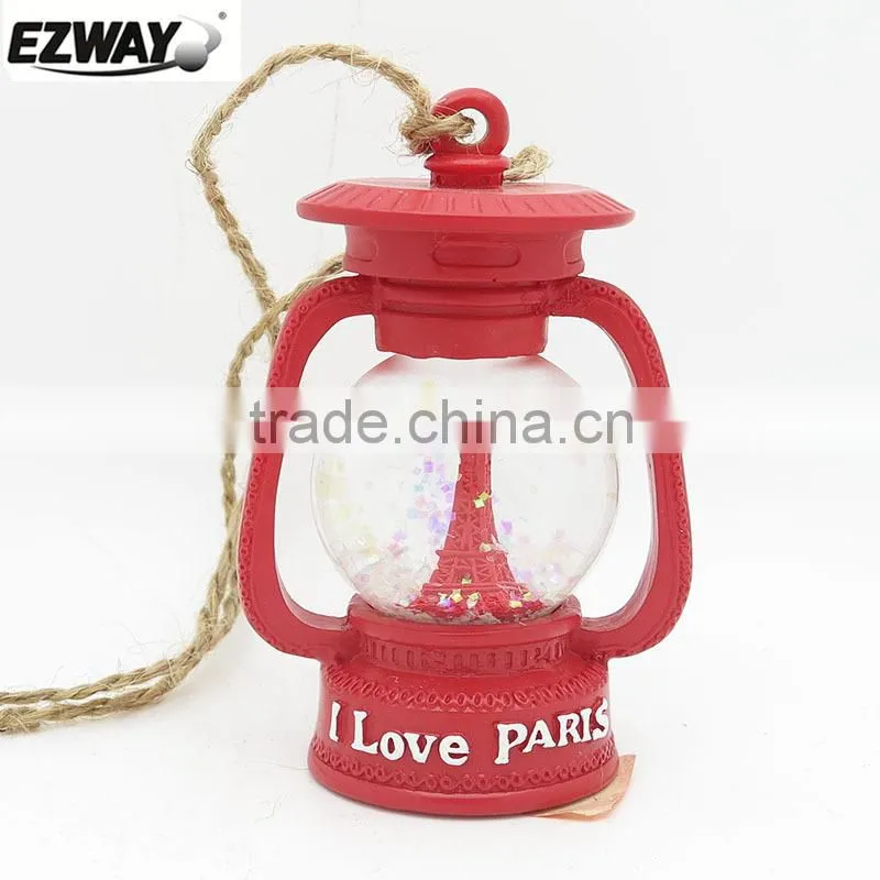 Copper color Eiffel Tower beautiful customize wedding decoration snow globe