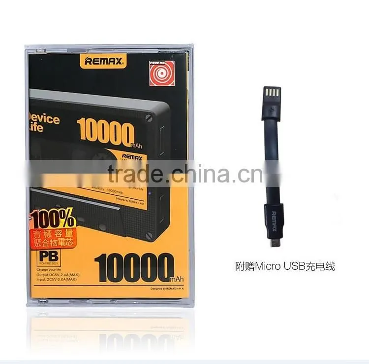 REMAX Power Bank 10000mAh Magnetic Tape Powerbank Portable Charger Dual USB With LED Light Power Bank For iphone Smartphone