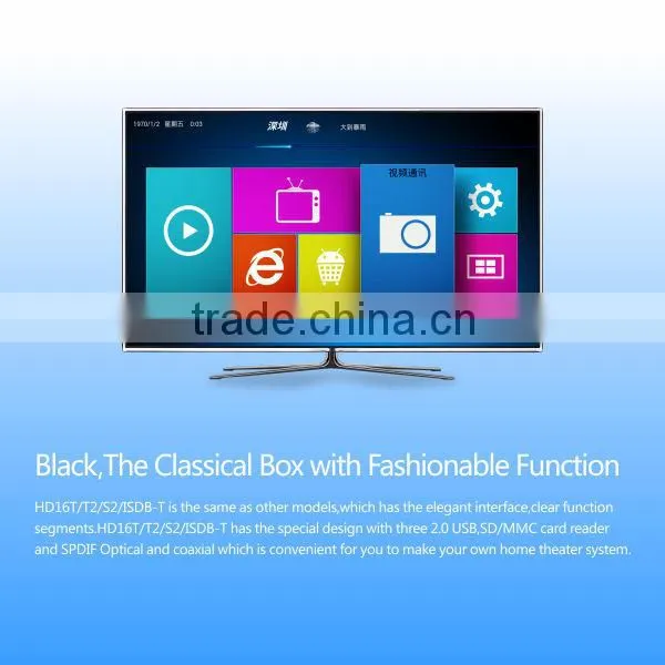 OEM/ODM manufacturer 2013 popular support xbmc airplay dlna Android dvb-t iptv set top box