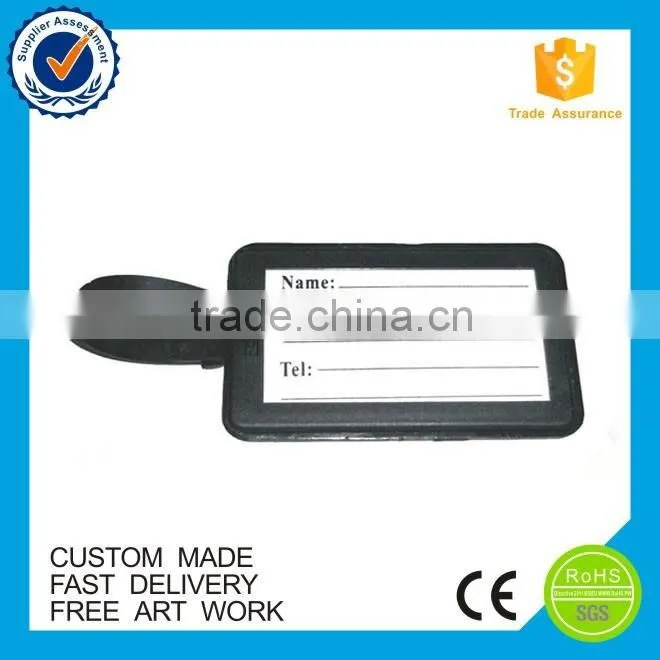 OEM candy color custom travel soft pvc luggage tag