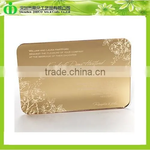DDI-C022 Trade Assurance Hot Sales Unique Wedding Invitation Cards