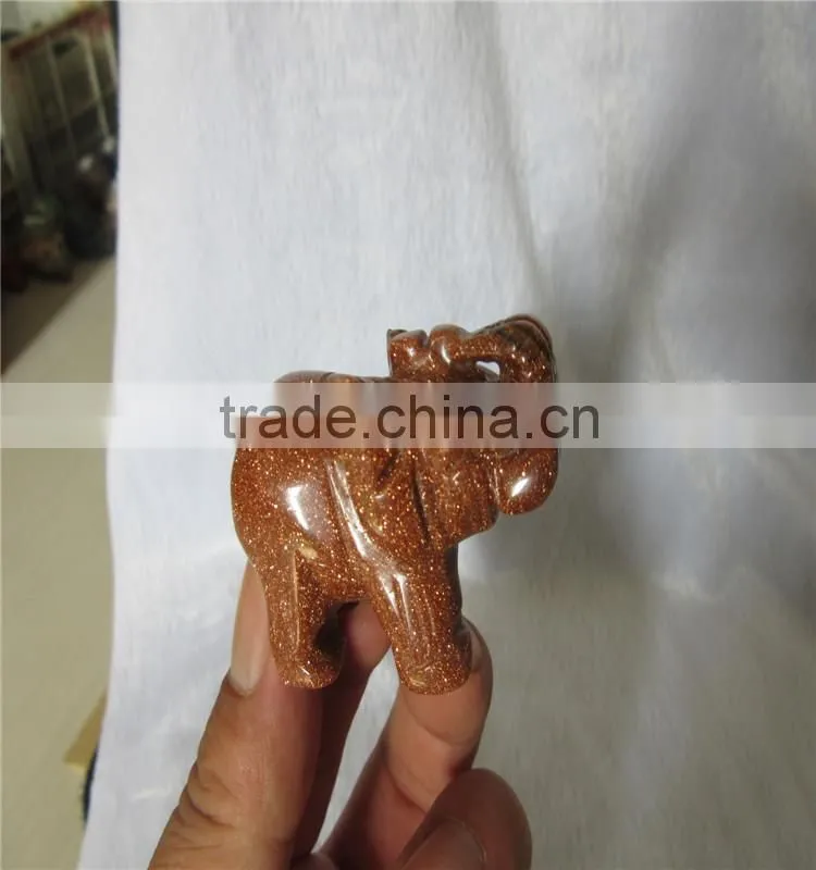 Feng Shui Home Decor Quartz Crystal Carving Elephant