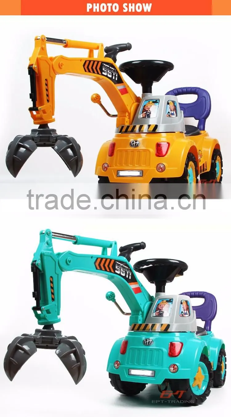 Children plastic manual ride on car for sale