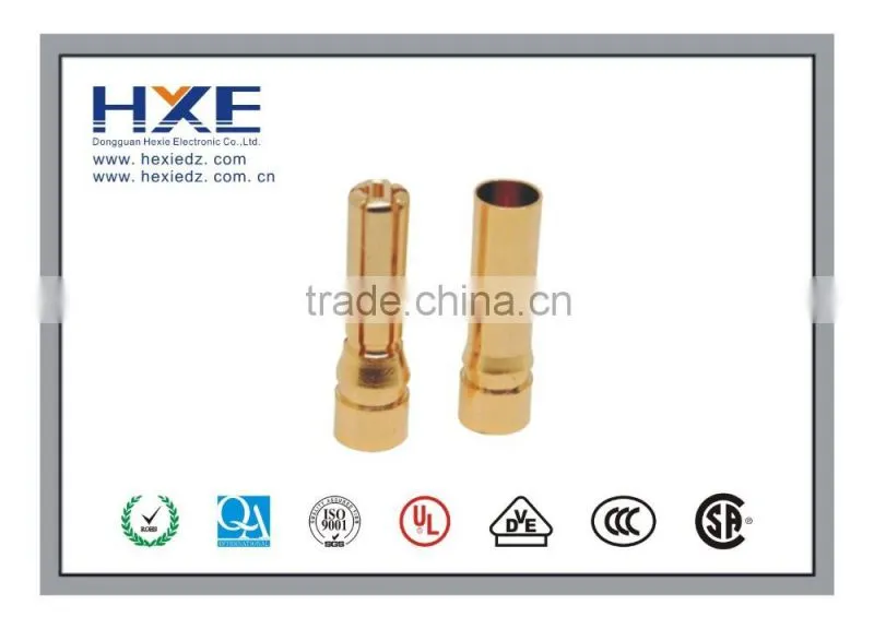 High voltage banana plug gold plated male and female 5mm banana plug connector