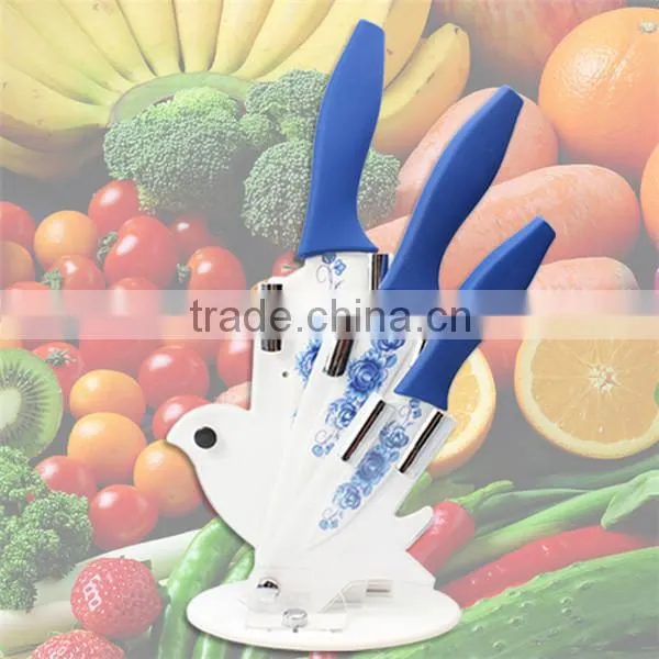 Hot selling kitchen color blade ceramic knife set UD1007