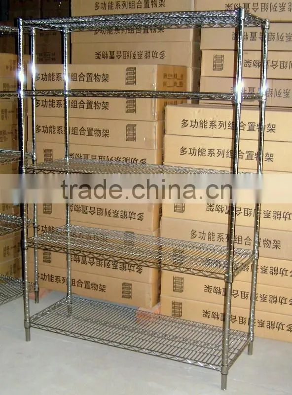 RH-HZM53-15020 Bright Chrome Wire Shelf