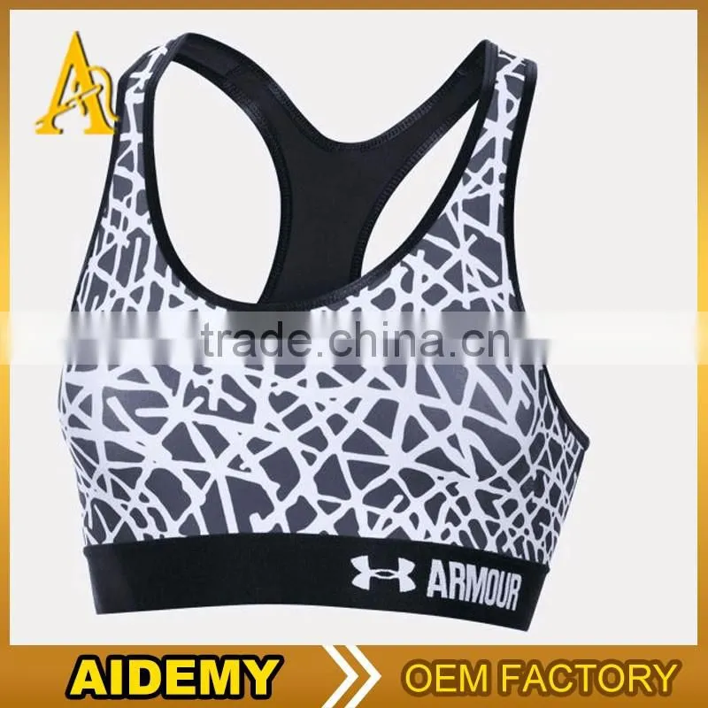 Nylon Spandex bras Dry Fit Womens Gym Wear Sexy Yoga Bra Wholesale Sports Bra