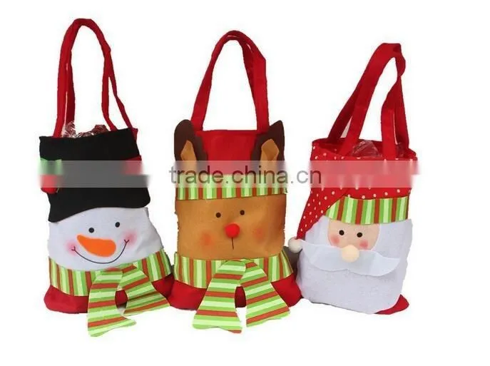 Xmas Festival Present Christmas Santa Claus Candy Gifts Bag Sack Stocking Filler